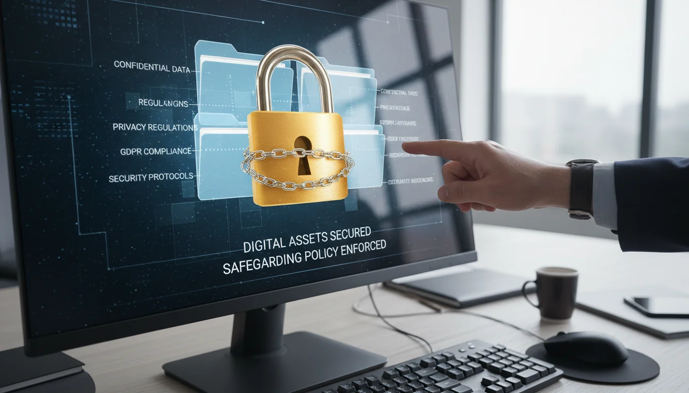 Lock icon on digital files