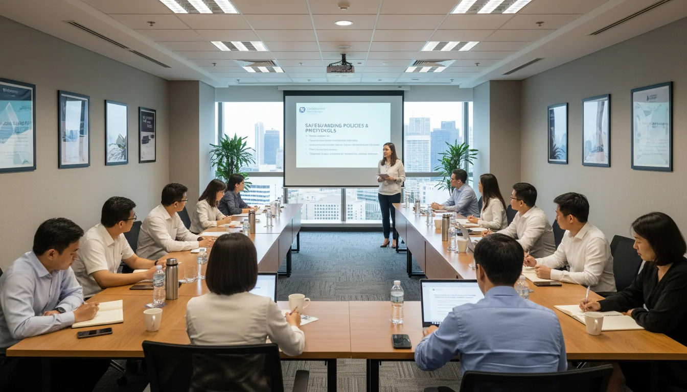 Training session on workplace safety policies