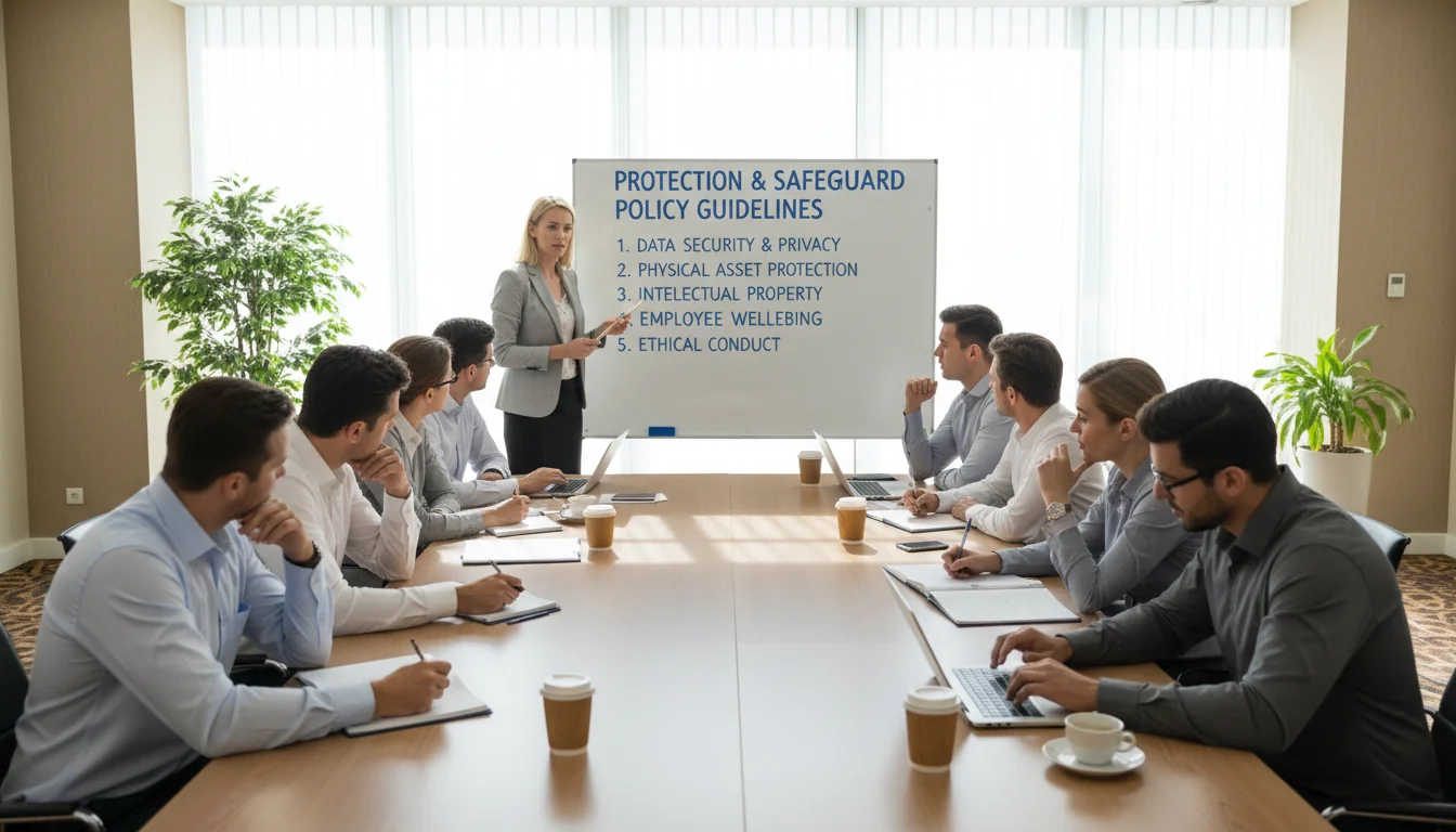 Adult training session on protection guidelines