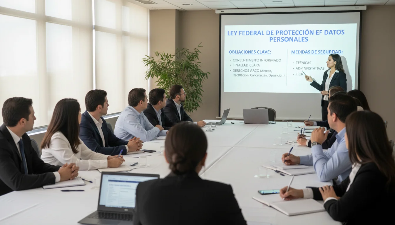 Compliance training session for employees