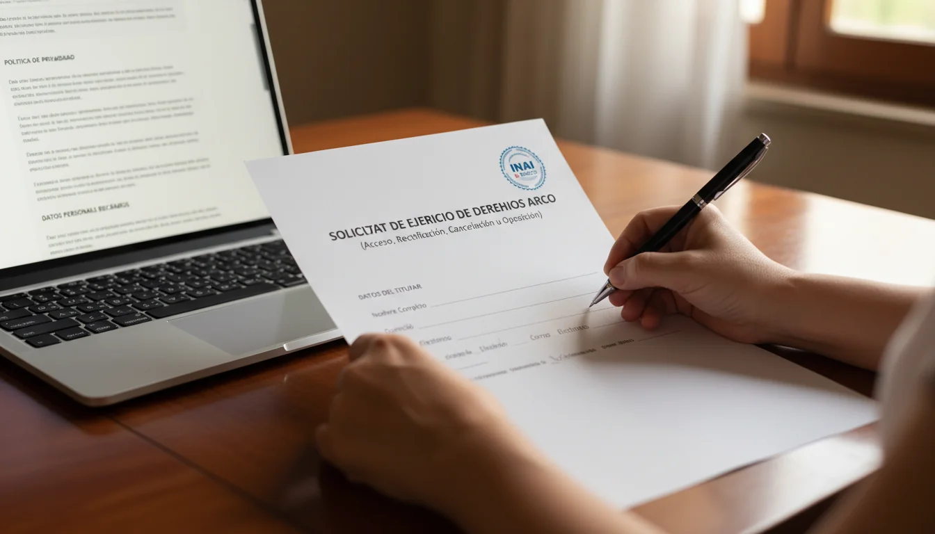 Adult submitting data protection request form