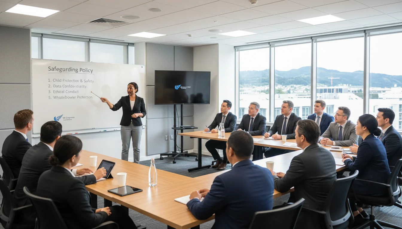 Training session on safety protocols