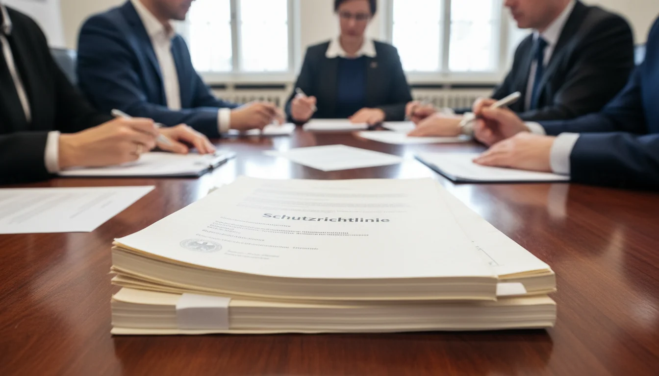 Stack of German privacy policies.