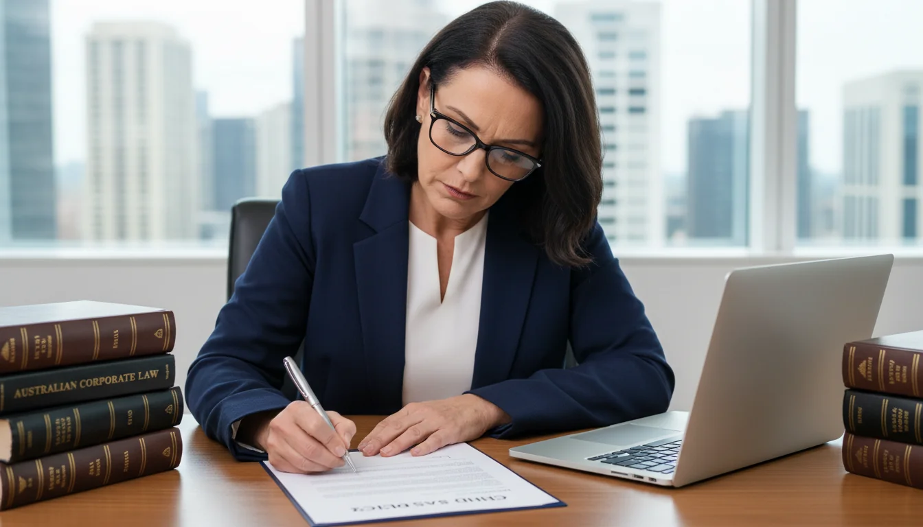 Professional signing child safety policy