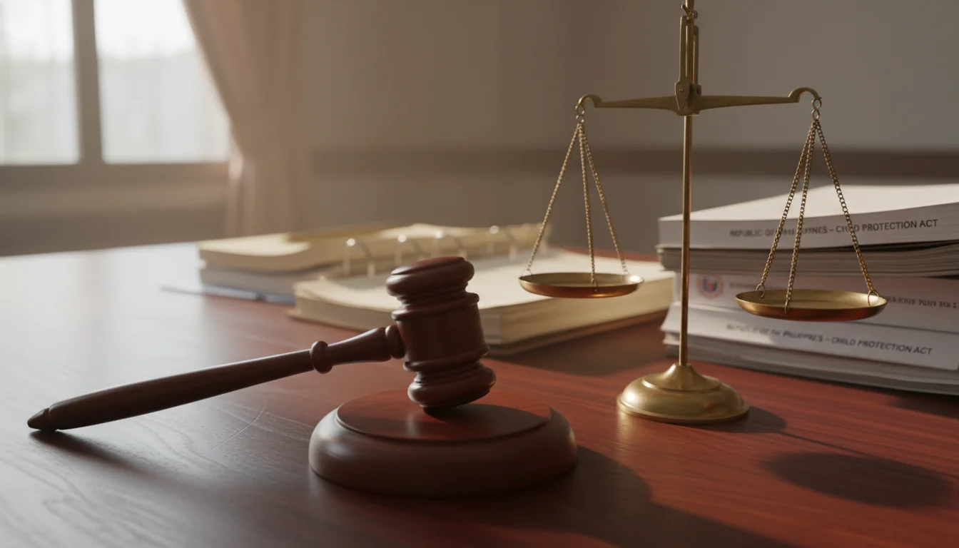 Gavel and scales of justice