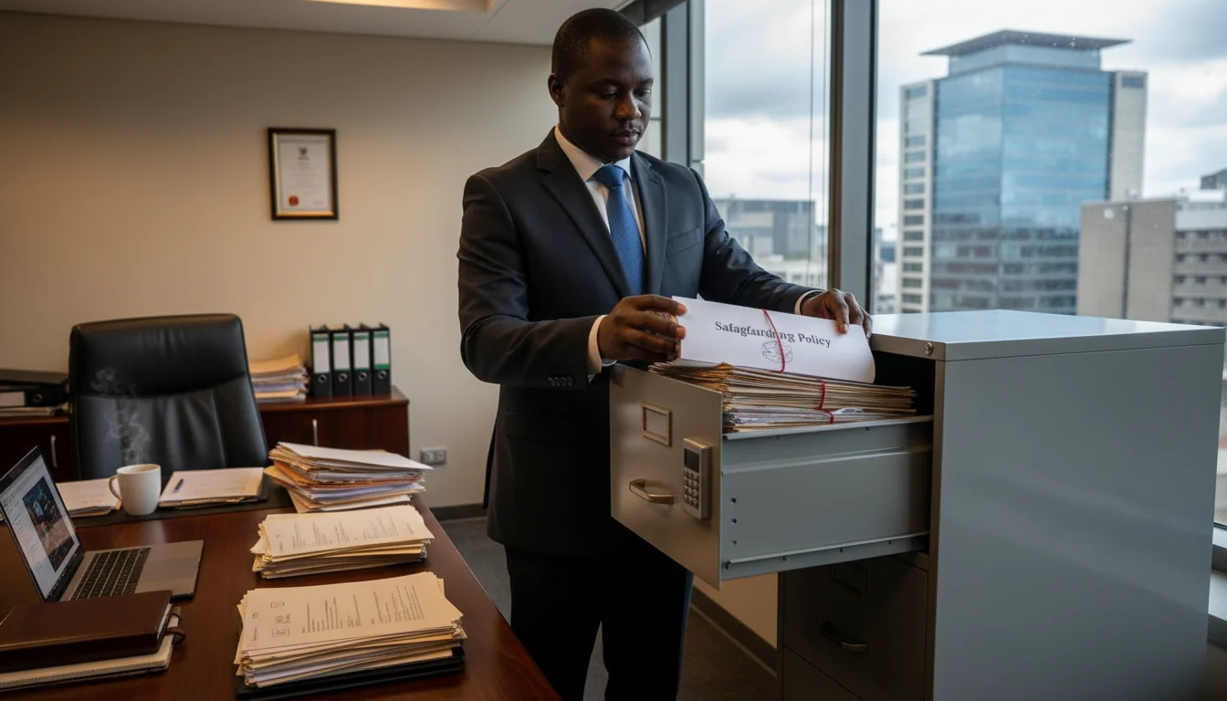 Secure legal documents in office