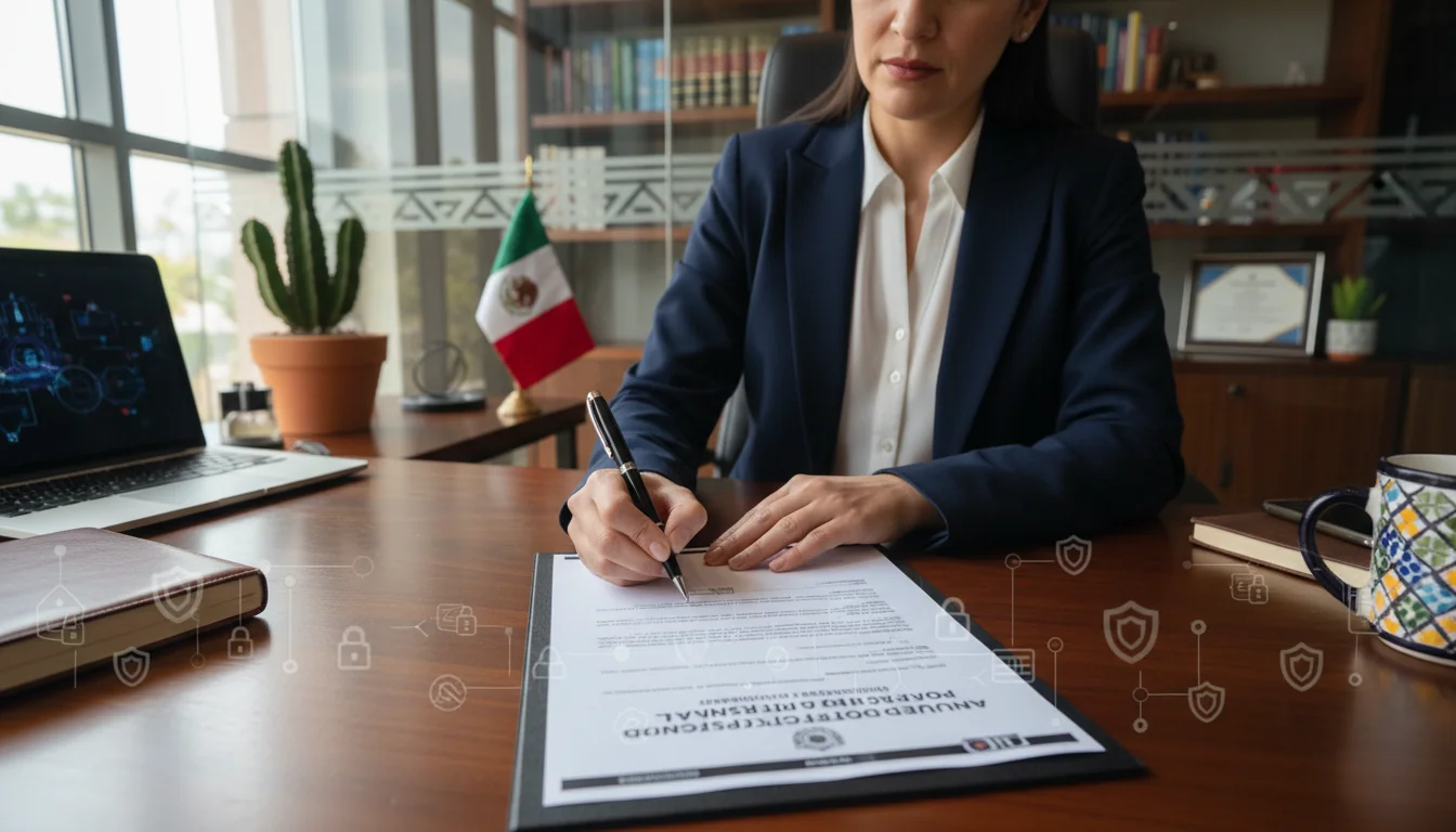 Document signing in Mexico office