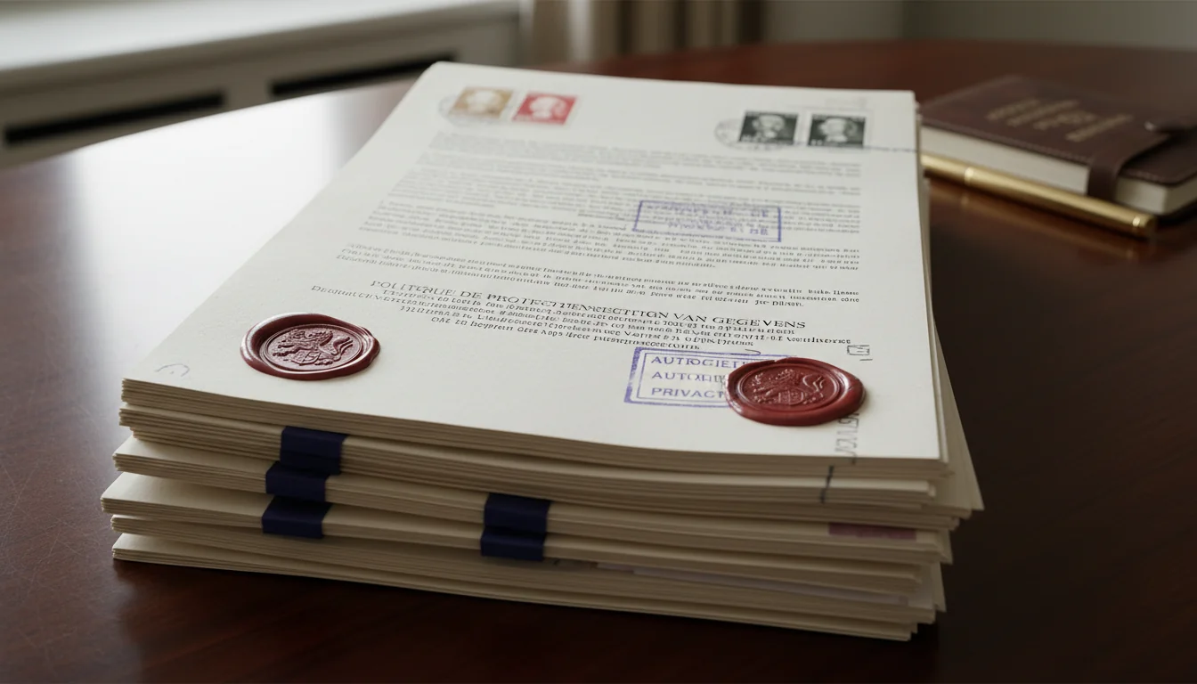 Stack of legal protection documents