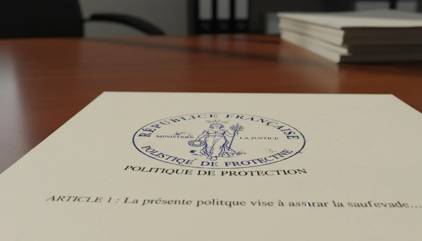 French legal document seal