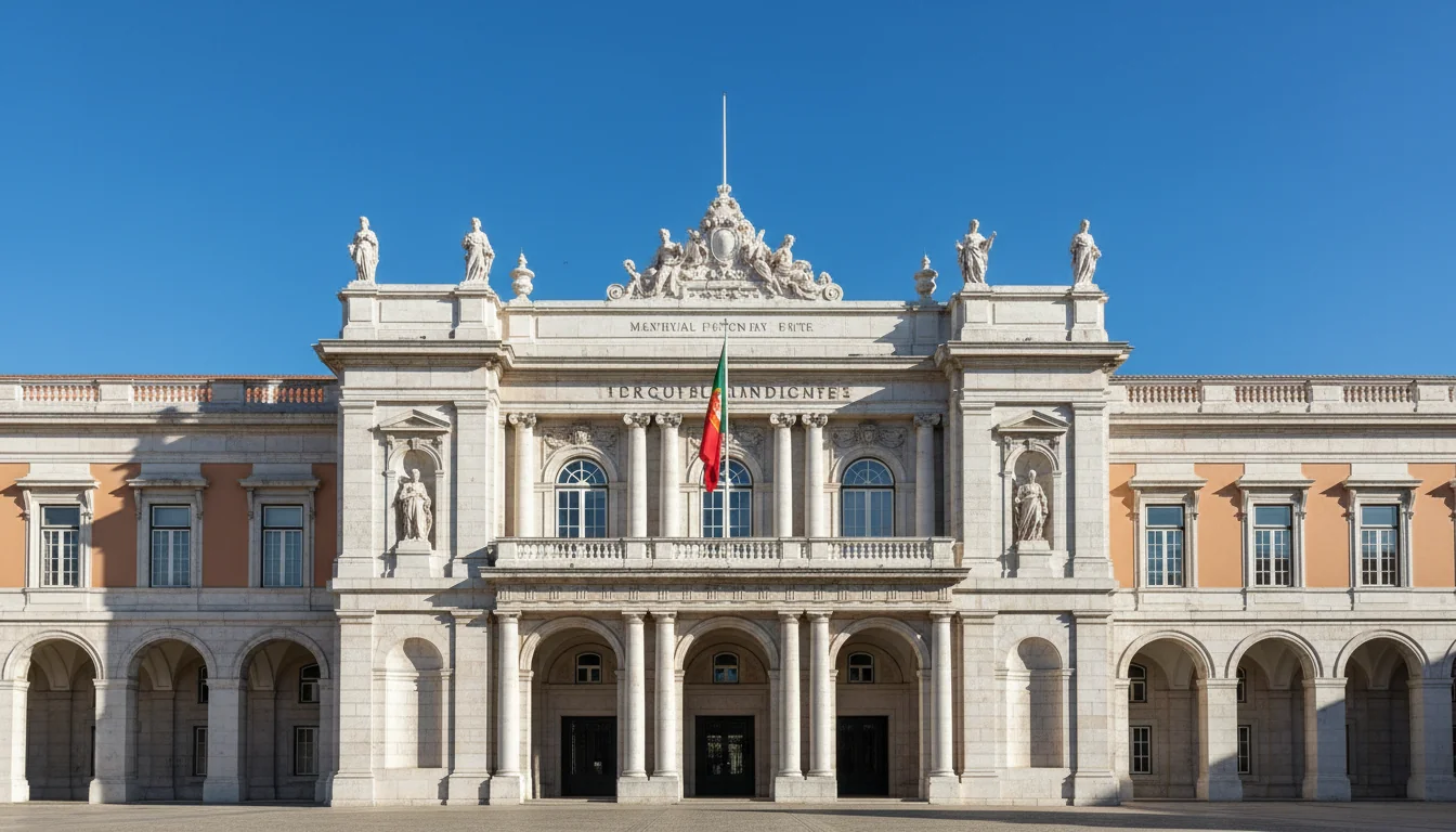 Portuguese courthouse exterior