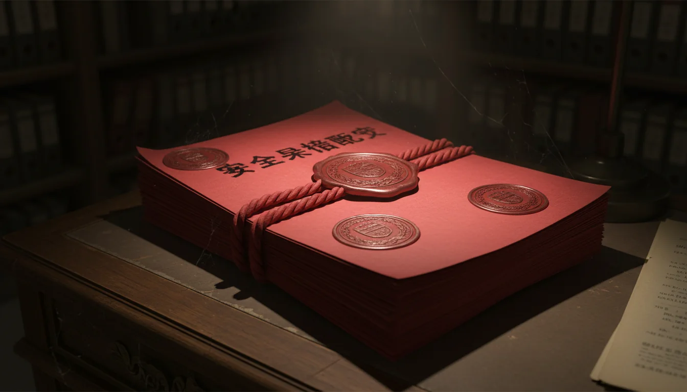 Stack of confidential security policy files