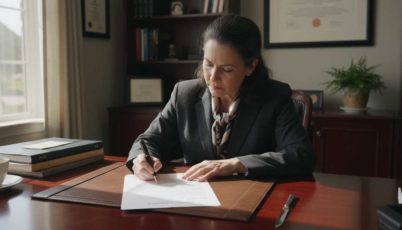 Person signing share transfer form