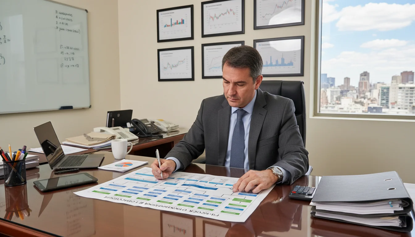 Stock market shares transaction flowchart