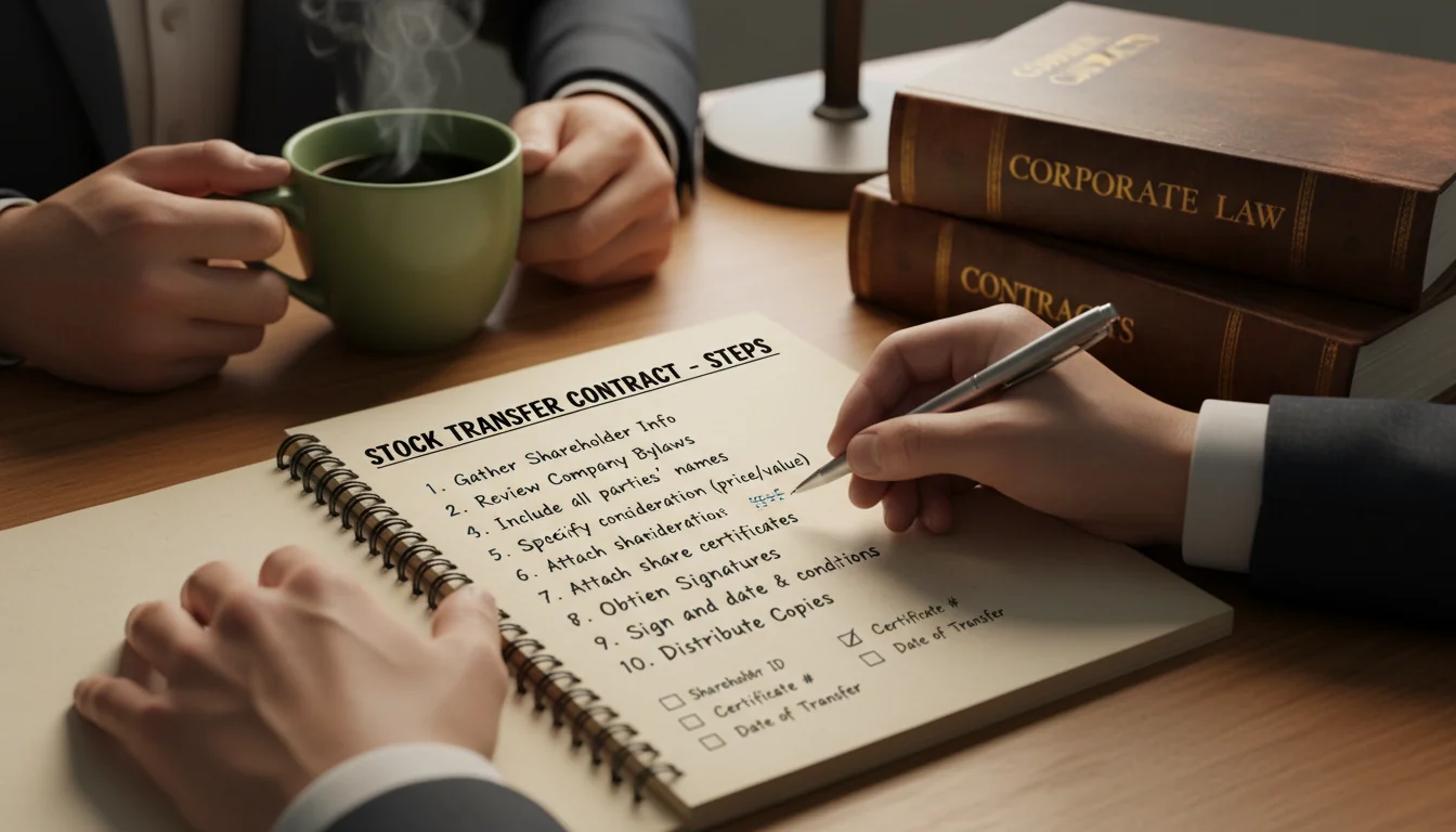 Step-by-step guide to contract writing