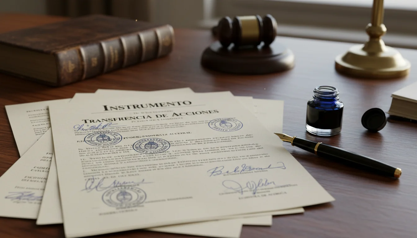 Legal documents for Argentine stock transfer