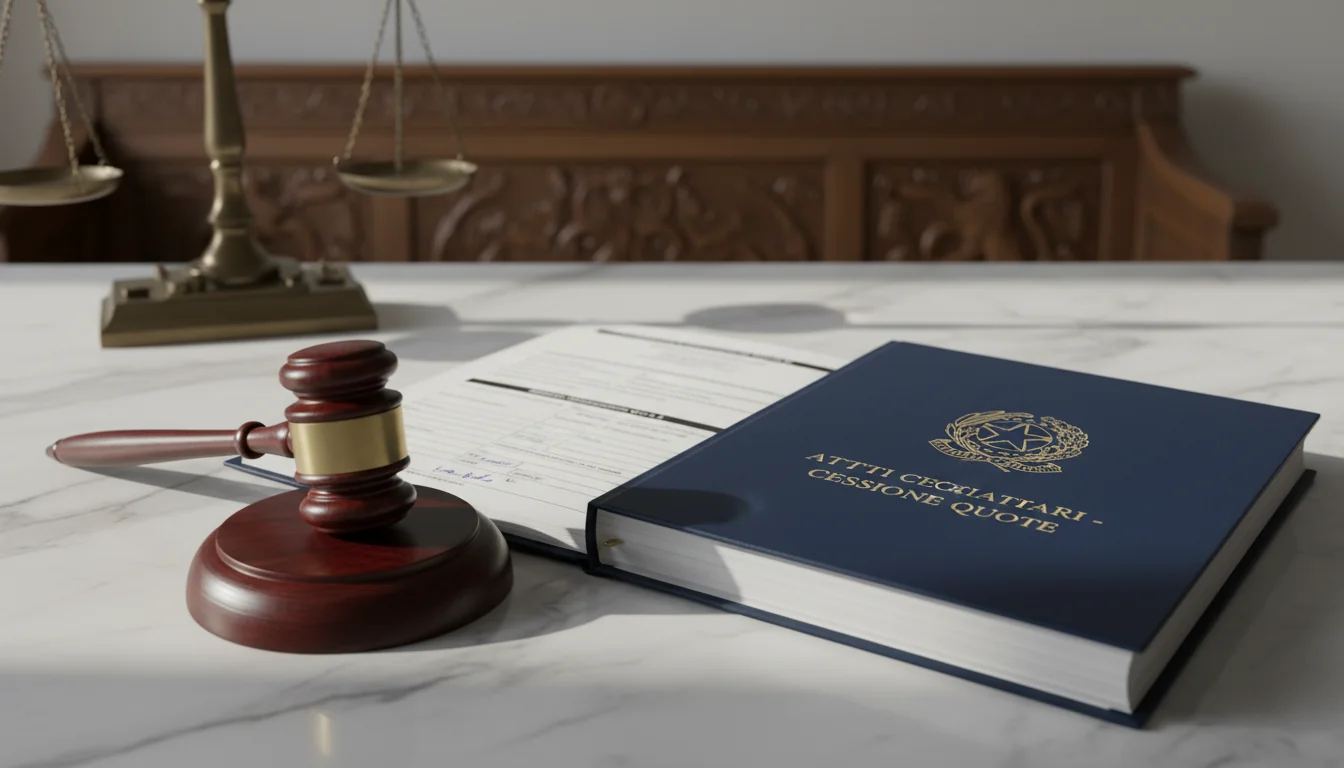 Gavel and Italian legal documents