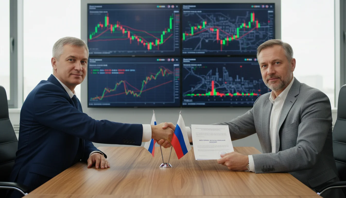 Russian contract signing scene