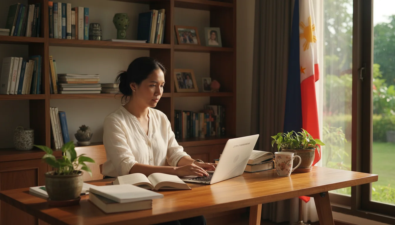 Person writing recommendation letter