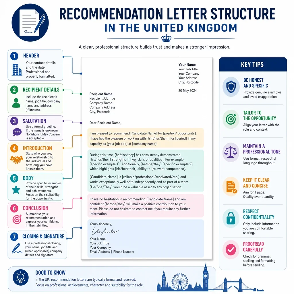 Recommendation Letter Structure Checklist