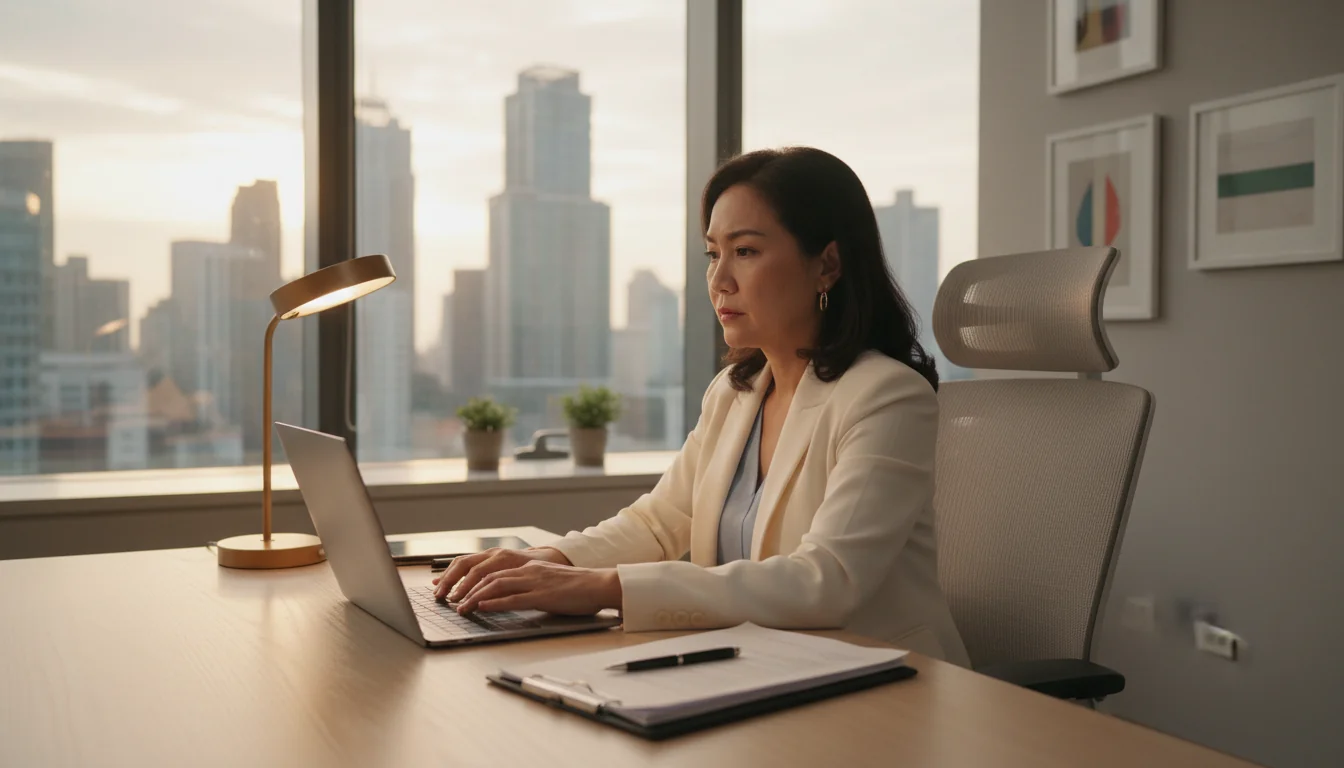 Professional writing a recommendation letter