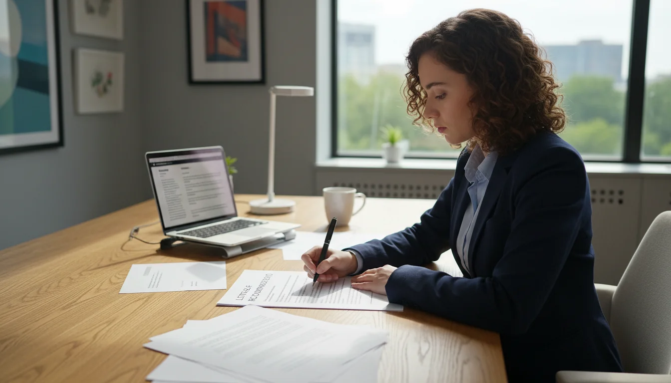 Professional writing recommendation letter