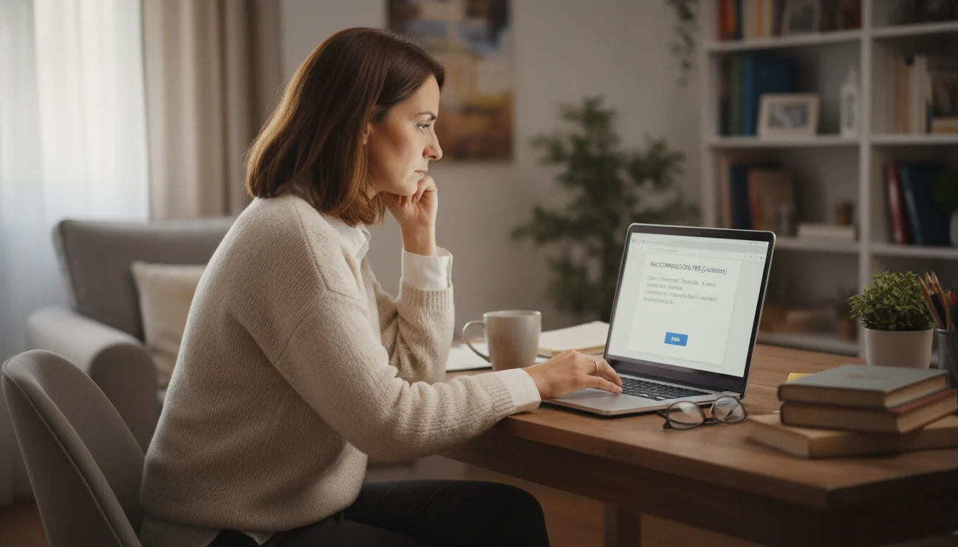 Emailing recommendation letter on computer