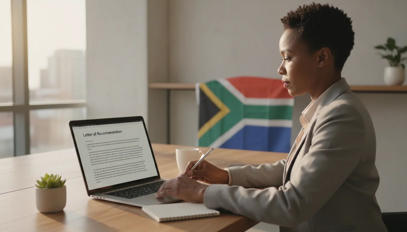 Professional writing a recommendation letter