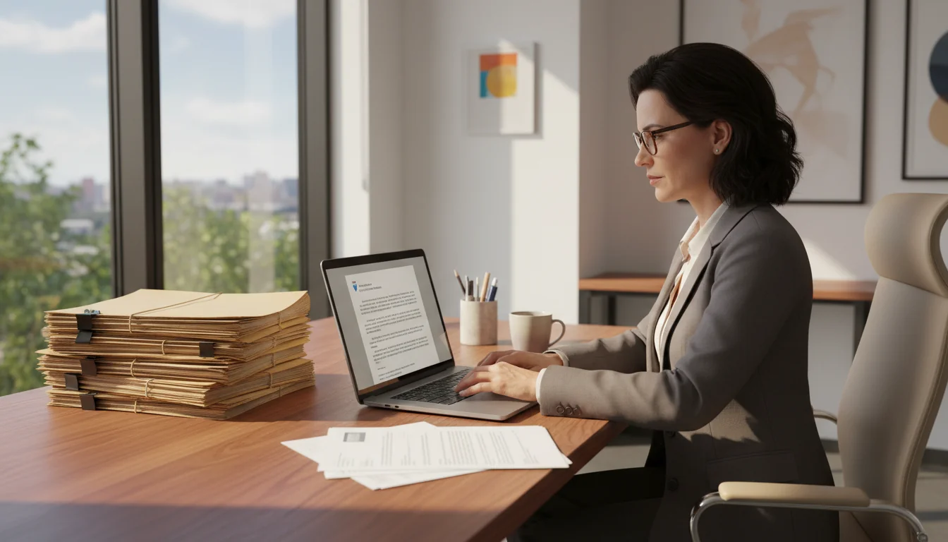 Professional writing a recommendation letter