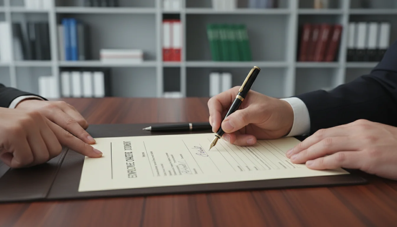 Signing official employee evaluation form