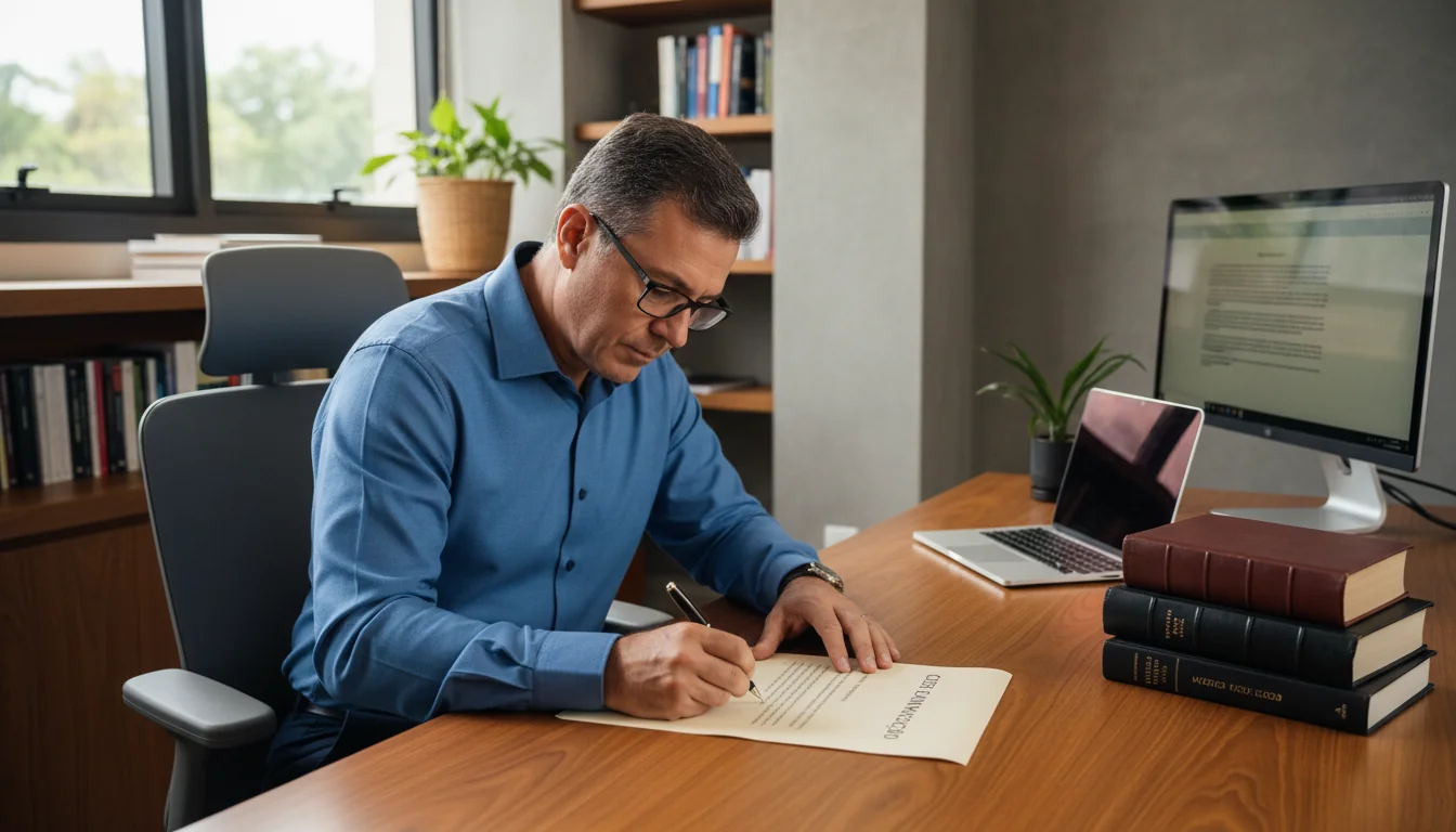 Professional writing a recommendation letter