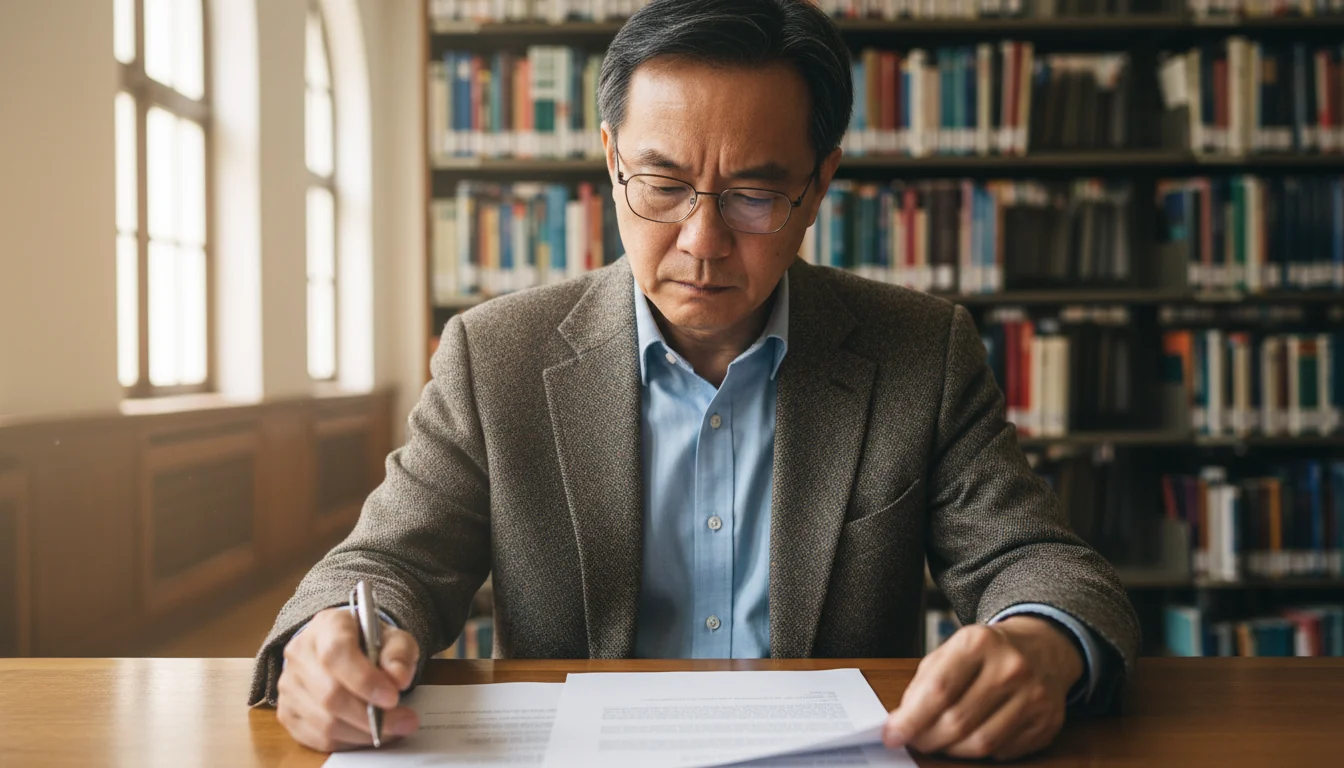 Reviewing draft of recommendation letter