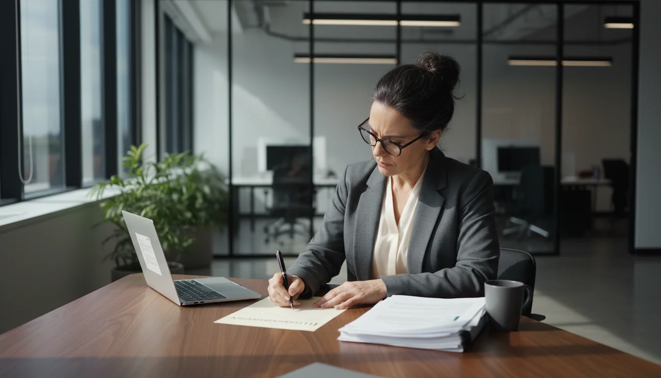 Professional writing a recommendation letter