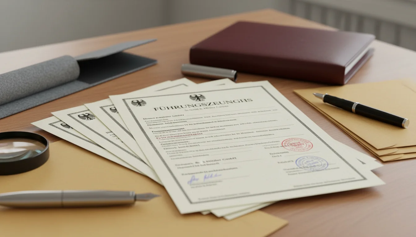 Stack of corporate HR documents