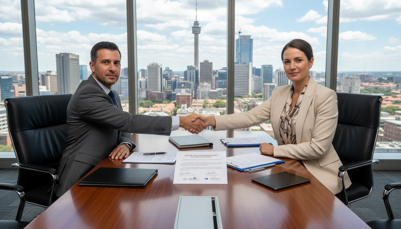 Business meeting discussing recommendations