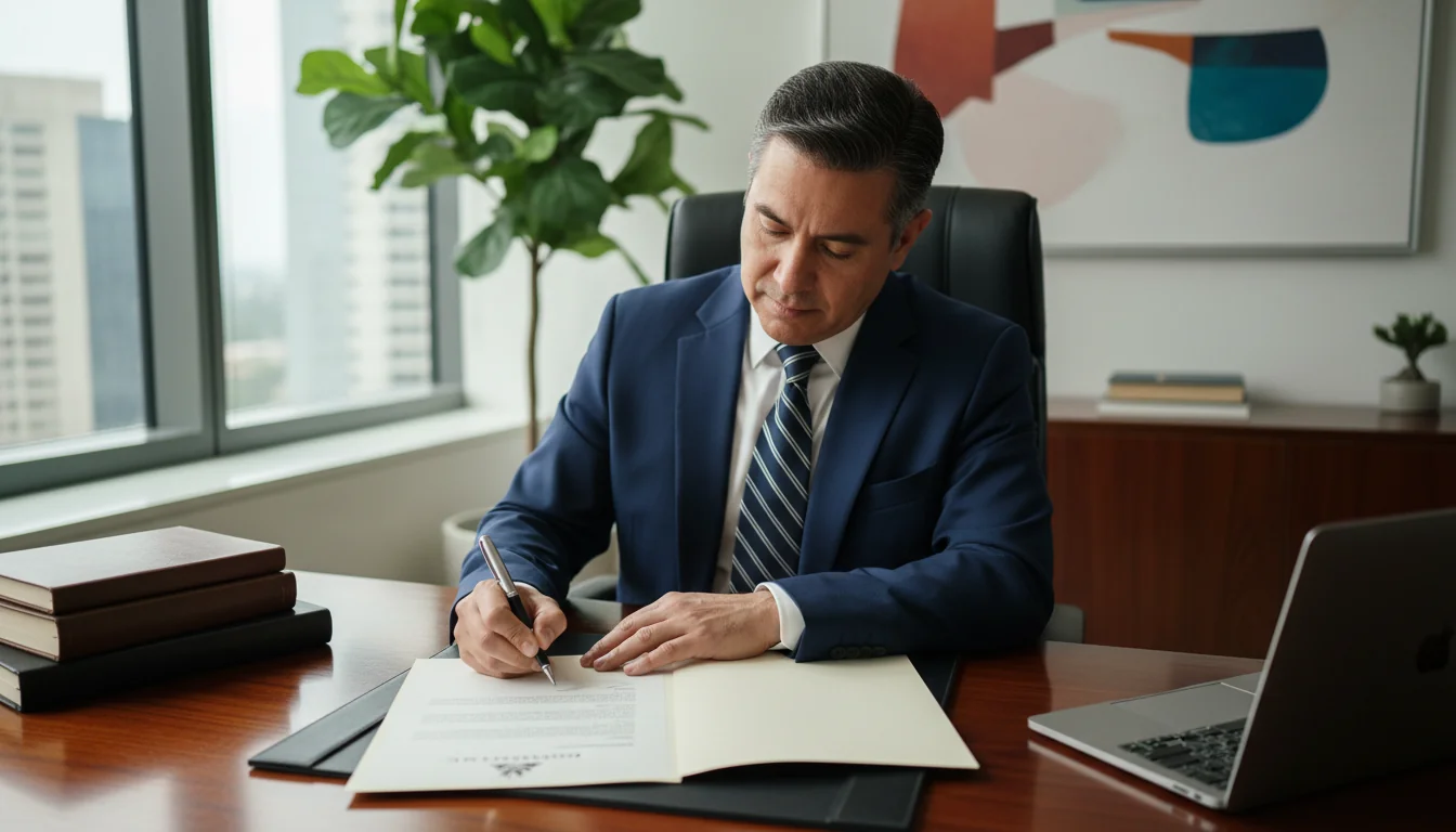 Professional signing recommendation letter