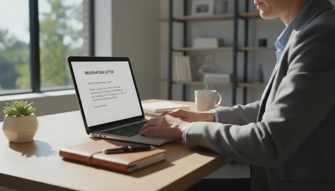 Professional writing resignation letter