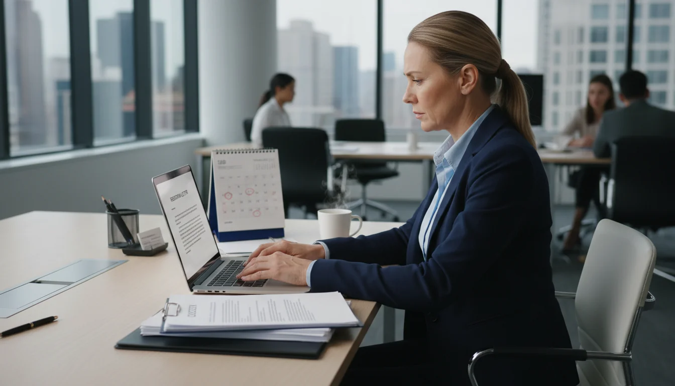 Professional writing resignation letter