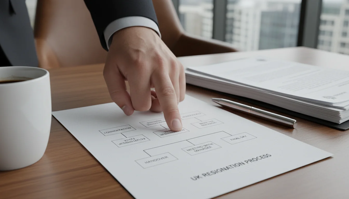 Corporate resignation process flowchart