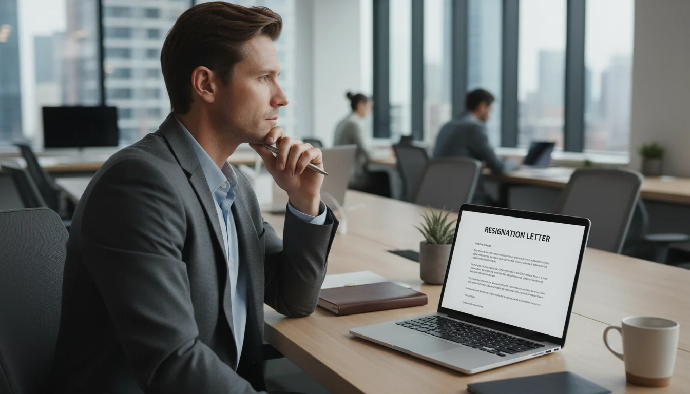 Professional writing resignation letter