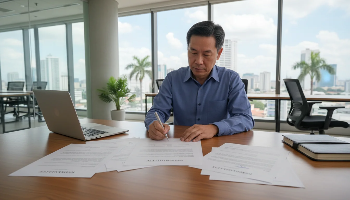 Professional signing resignation letter