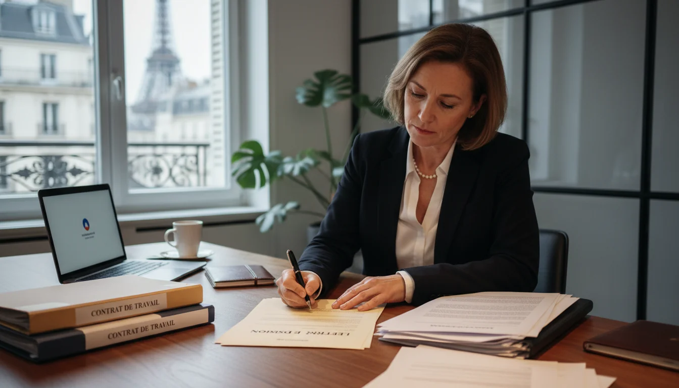 Professional signing resignation letter