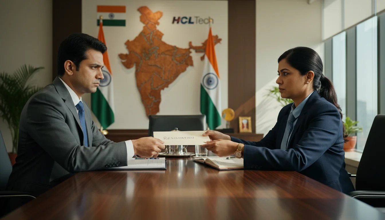 Handing over resignation to boss