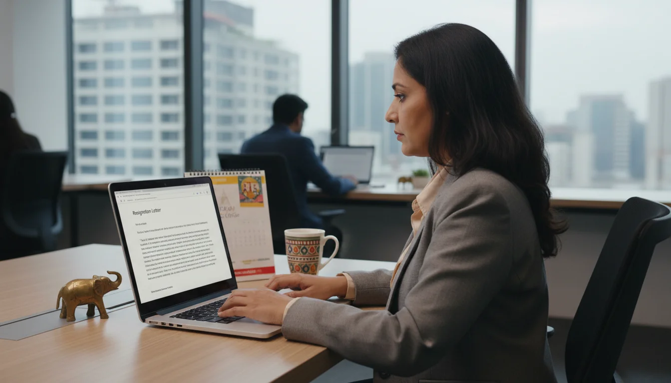 Professional writing resignation letter