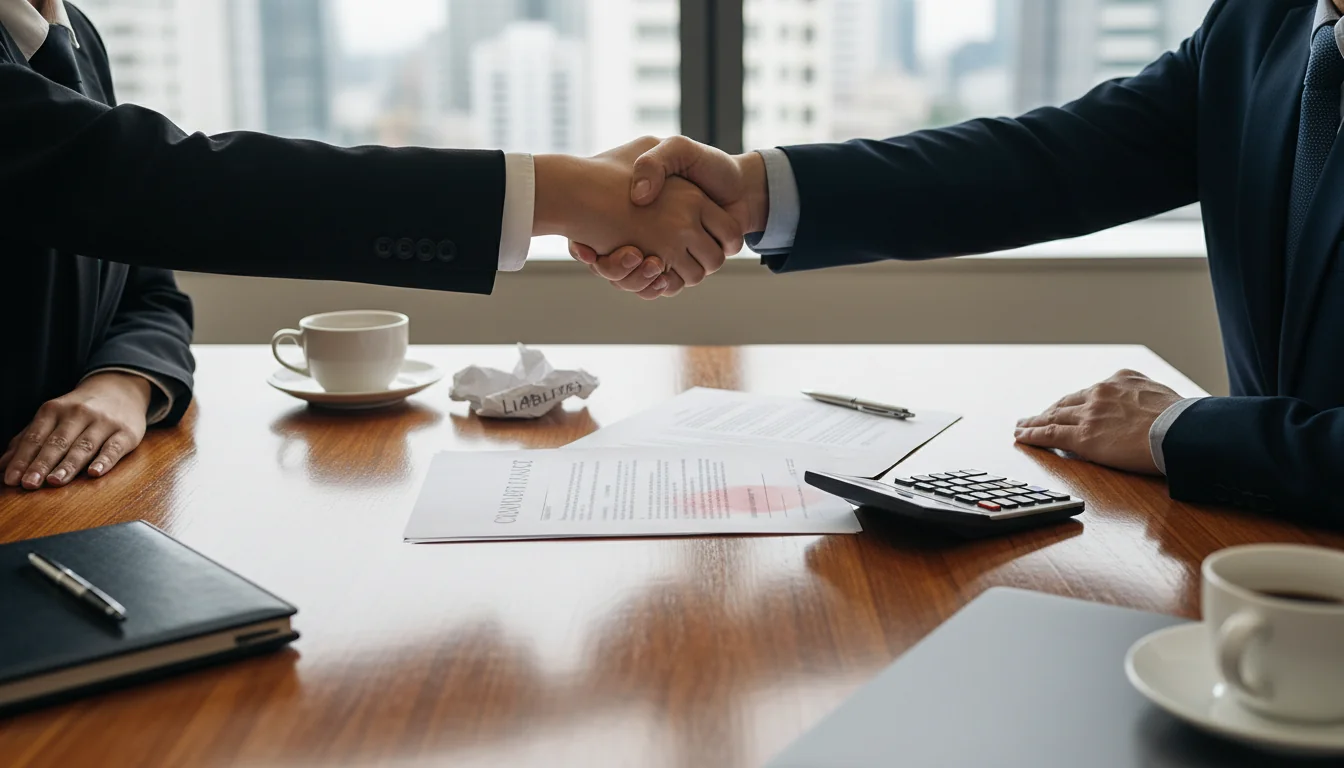 Handshake sealing flawed consulting deal.