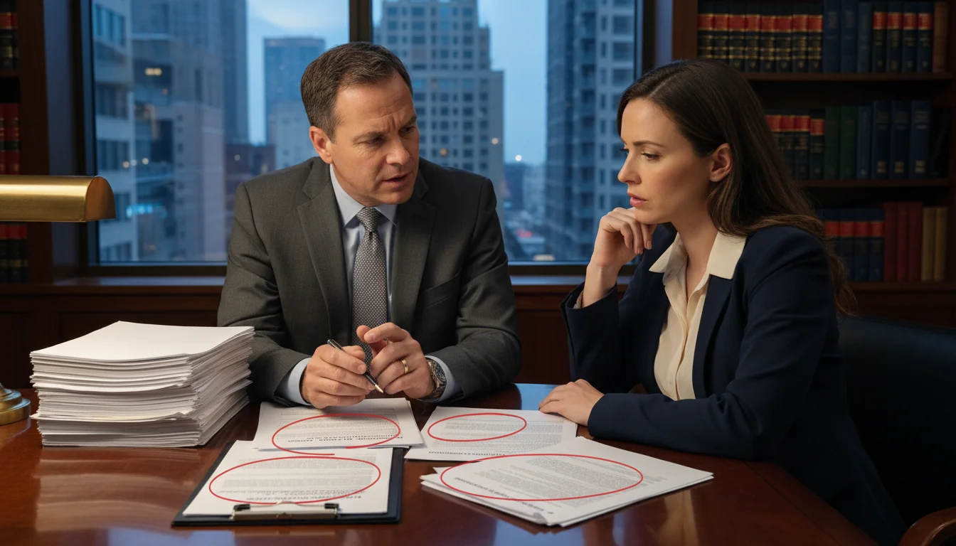 Legal advisor warning about agreement pitfalls.