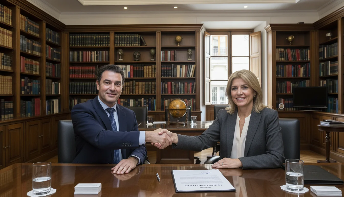 Handshake sealing consulting deal