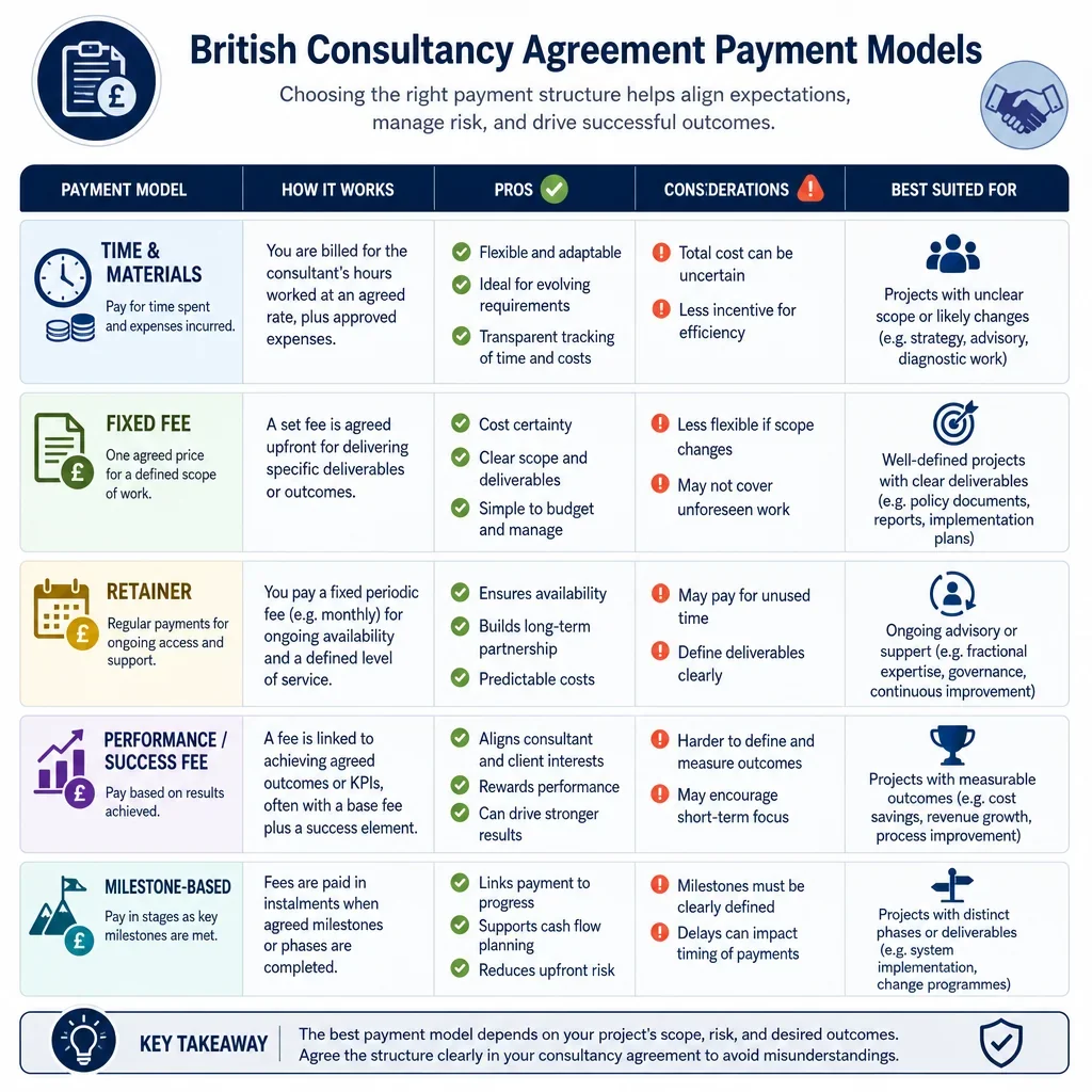 Consultancy Agreement Payment Models
