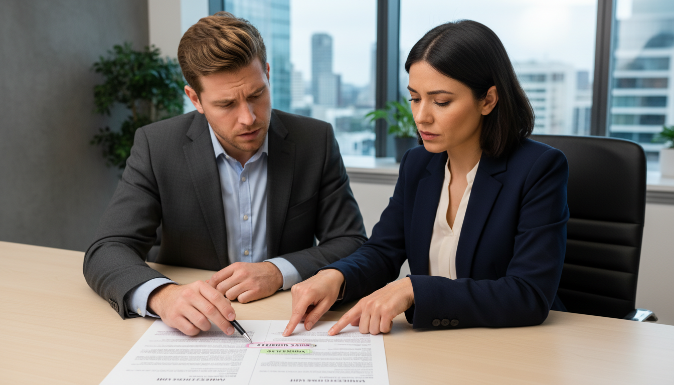 Consultants reviewing agreement errors