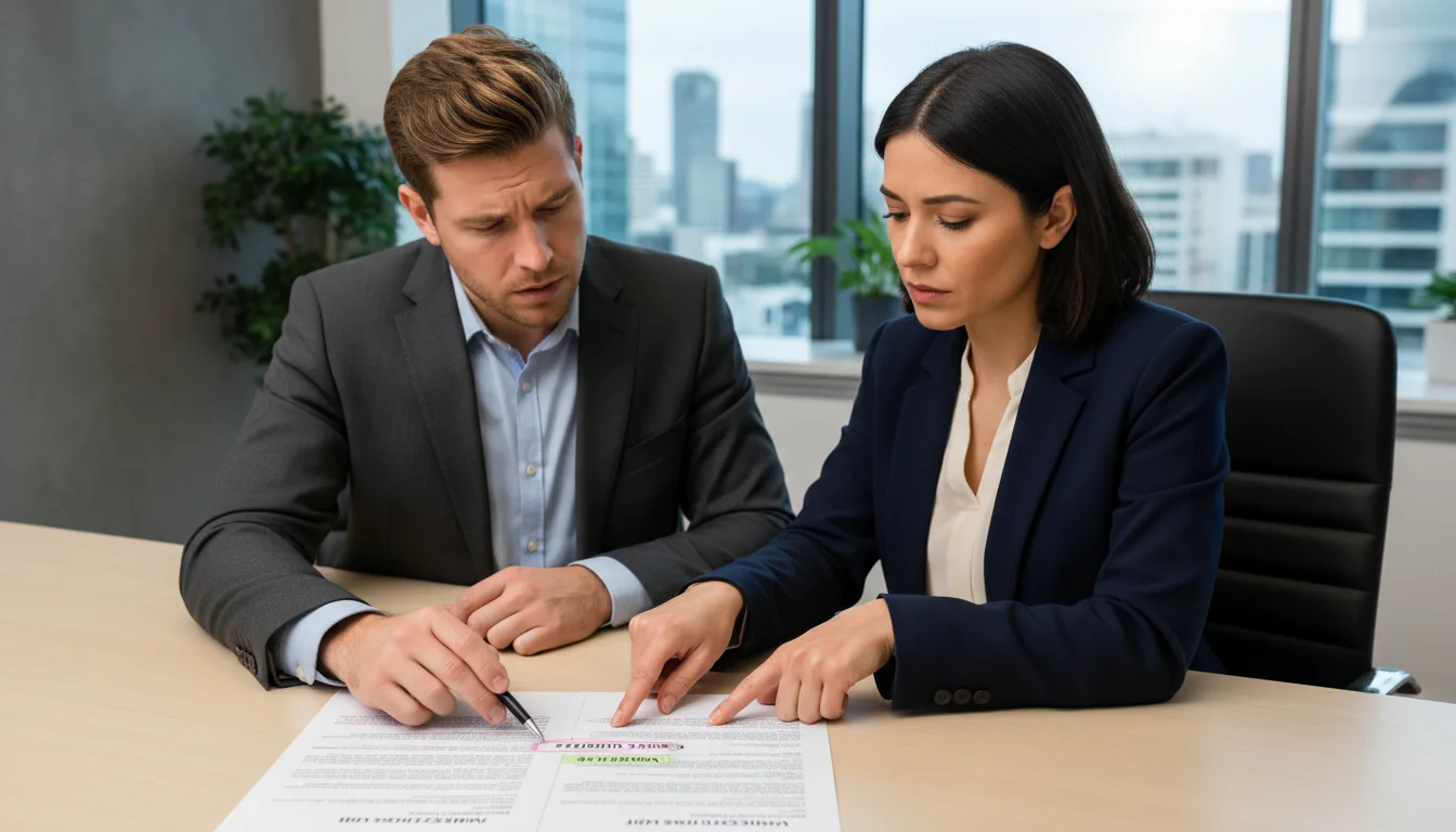 Consultants reviewing agreement errors
