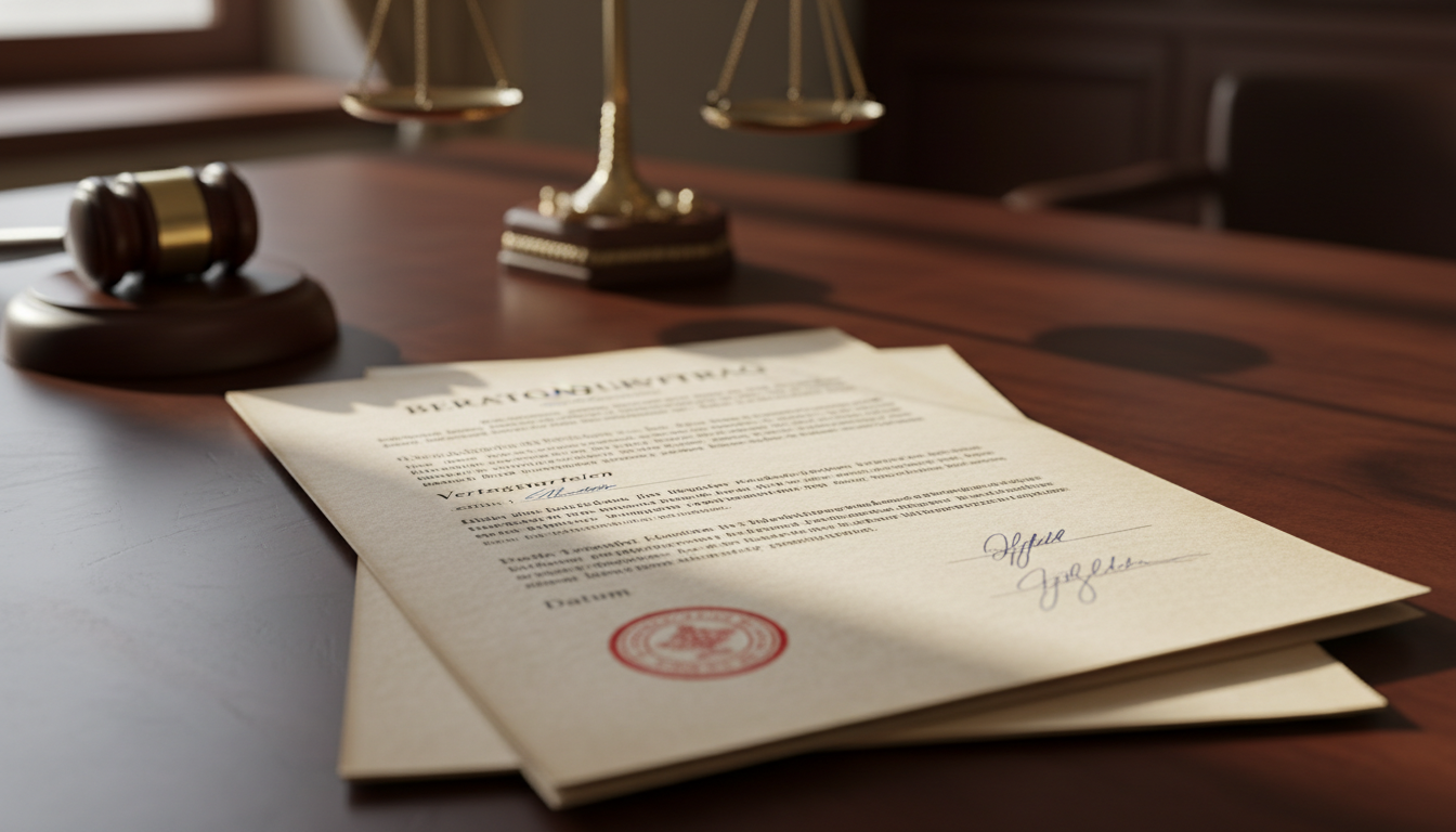 Stack of legal Beratungsvertrag papers